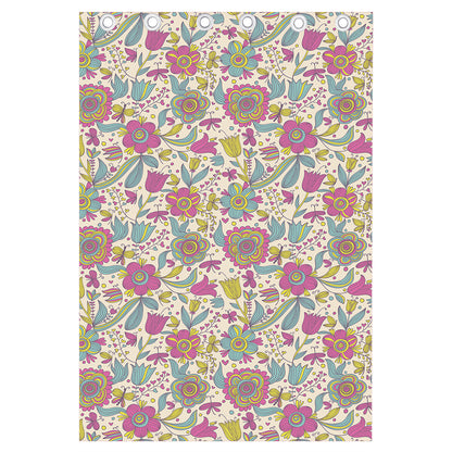Vintage Girly Floral Print Curtain