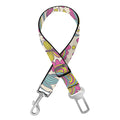 Vintage Girly Floral Print Dog Seat Belt