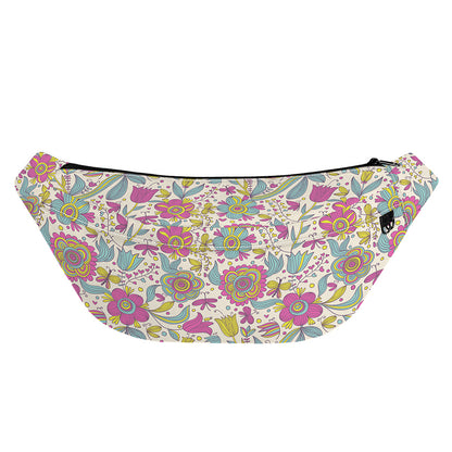 Vintage Girly Floral Print Fanny Pack