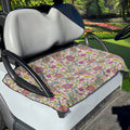 Vintage Girly Floral Print Golf Cart Seat Cover