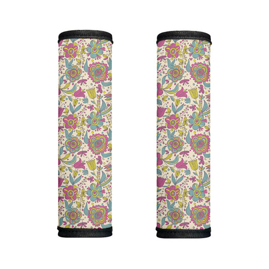 Vintage Girly Floral Print Handle Covers