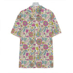 Vintage Girly Floral Print Hawaiian Shirt