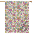 Vintage Girly Floral Print House Flag