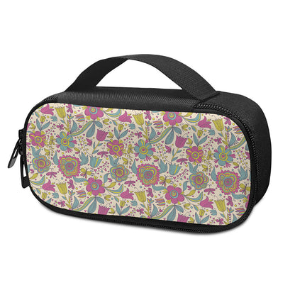 Vintage Girly Floral Print Insulin Cooler Travel Case