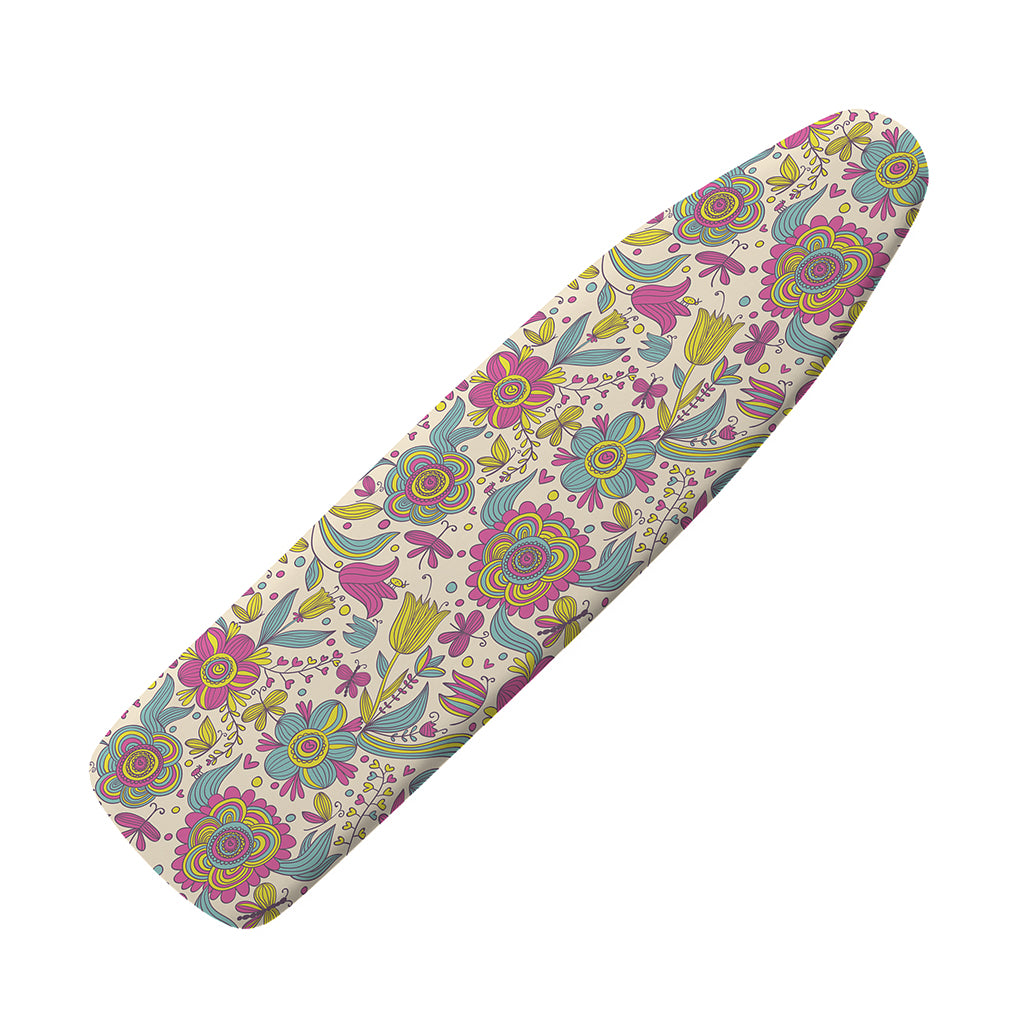 Vintage Girly Floral Print Ironing Board Cover