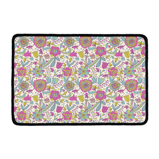 Vintage Girly Floral Print Kitchen Mat
