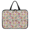 Vintage Girly Floral Print Laptop Sleeve With Handle