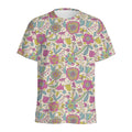 Vintage Girly Floral Print Men's Athletic T-Shirt