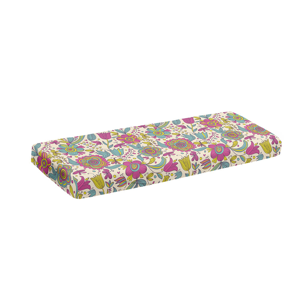 Vintage Girly Floral Print Piano Keyboard Cover