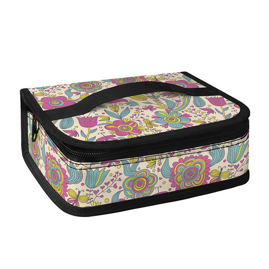 Vintage Girly Floral Print Small Lunch Bag