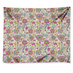 Vintage Girly Floral Print Tapestry