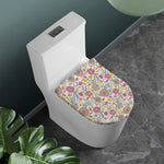 Vintage Girly Floral Print Toilet Lid Cover