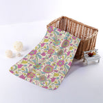 Vintage Girly Floral Print Towel