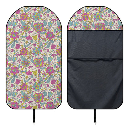 Vintage Girly Floral Print Waterproof Car Seat Cover