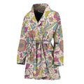 Vintage Girly Floral Print Women's Bathrobe