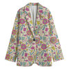 Vintage Girly Floral Print Women's Blazer