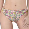 Vintage Girly Floral Print Women's Thong