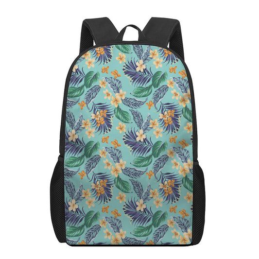 Vintage Hawaiian Aloha Pattern Print 17 Inch Backpack