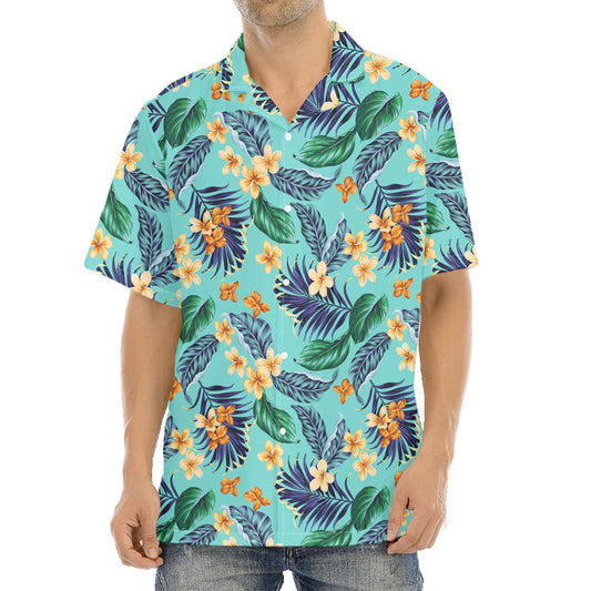 Vintage Hawaiian Aloha Pattern Print Aloha Shirt