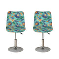 Vintage Hawaiian Aloha Pattern Print Bar Stool Covers