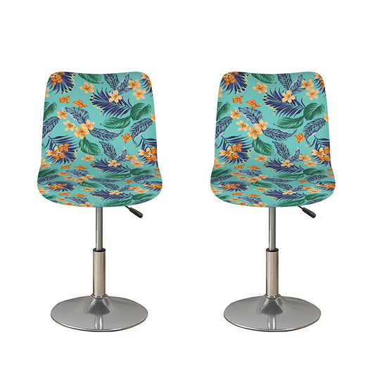 Vintage Hawaiian Aloha Pattern Print Bar Stool Covers