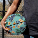 Vintage Hawaiian Aloha Pattern Print Basketball