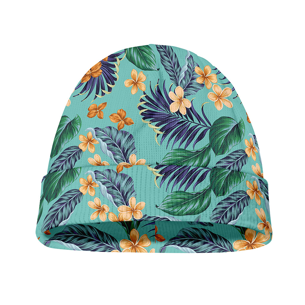 Vintage Hawaiian Aloha Pattern Print Beanie