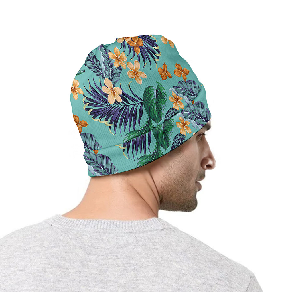 Vintage Hawaiian Aloha Pattern Print Beanie