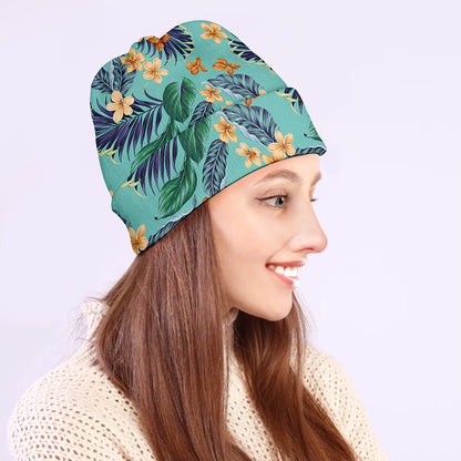 Vintage Hawaiian Aloha Pattern Print Beanie
