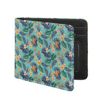 Vintage Hawaiian Aloha Pattern Print Bifold Wallet