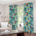 Vintage Hawaiian Aloha Pattern Print Dimout Grommet Curtains