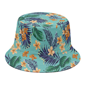 Vintage Hawaiian Aloha Pattern Print Bucket Hat