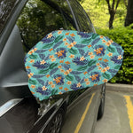Vintage Hawaiian Aloha Pattern Print Car Side Mirror Covers