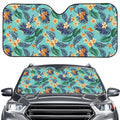 Vintage Hawaiian Aloha Pattern Print Car Windshield Sun Shade