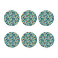 Vintage Hawaiian Aloha Pattern Print Coaster Set