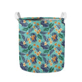 Vintage Hawaiian Aloha Pattern Print Collapsible Laundry Basket