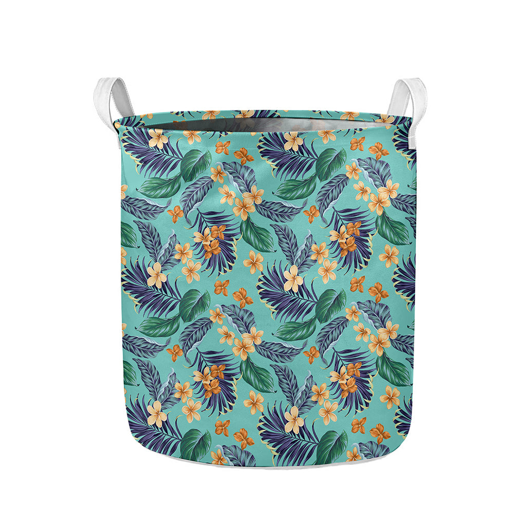 Vintage Hawaiian Aloha Pattern Print Collapsible Laundry Basket