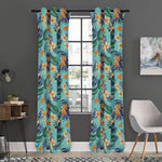 Vintage Hawaiian Aloha Pattern Print Curtain