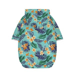 Vintage Hawaiian Aloha Pattern Print Dog Zip Up Hoodie