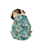 Vintage Hawaiian Aloha Pattern Print Dog Zip Up Jacket