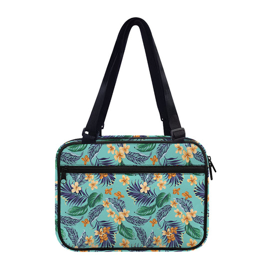 Vintage Hawaiian Aloha Pattern Print Double Strap Bible Bag