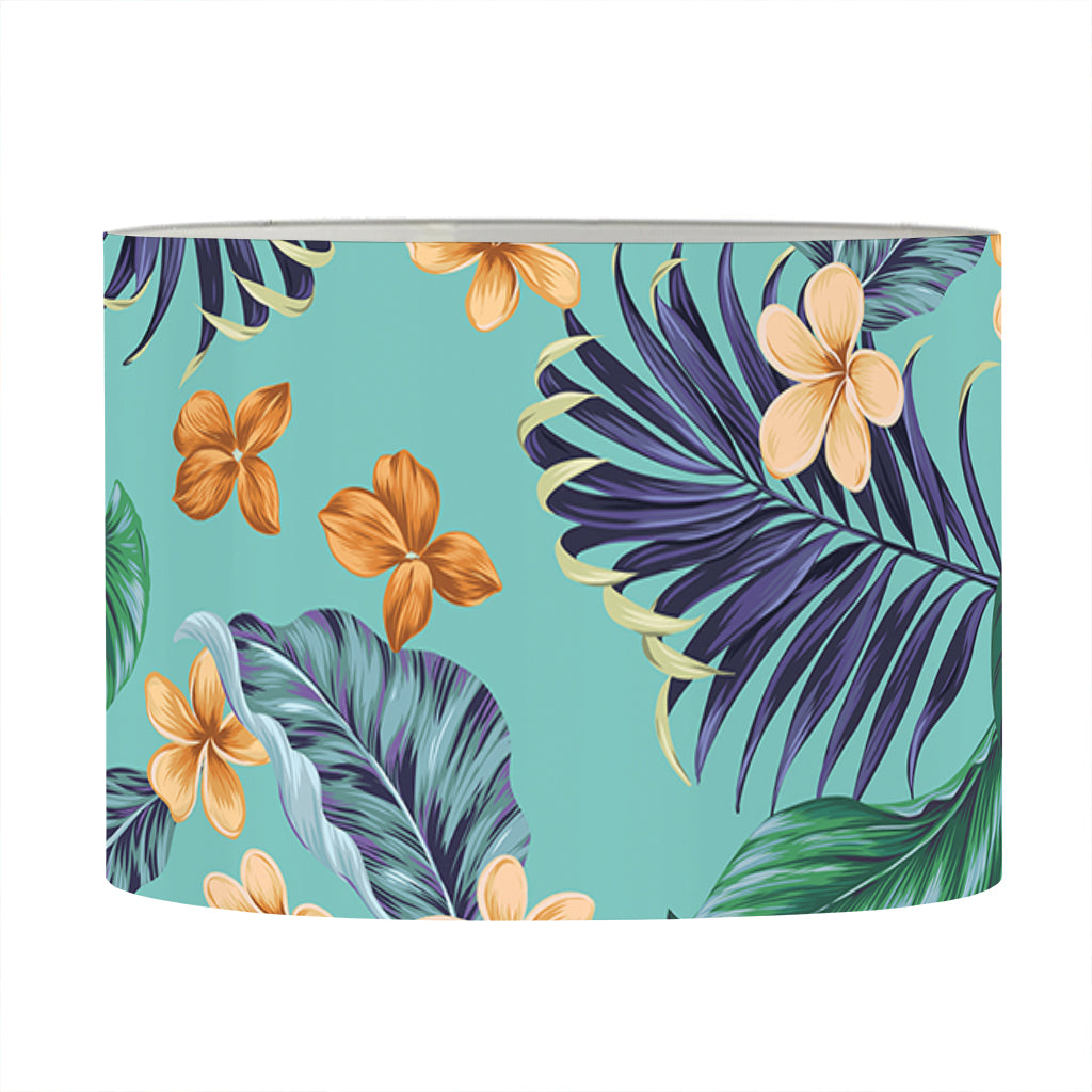 Vintage Hawaiian Aloha Pattern Print Drum Lamp Shade
