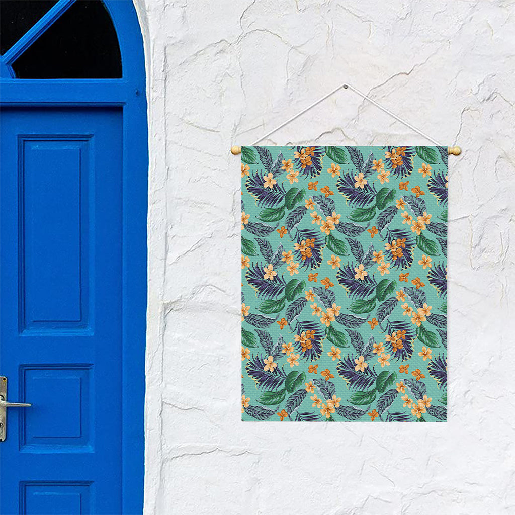 Vintage Hawaiian Aloha Pattern Print Garden Flag