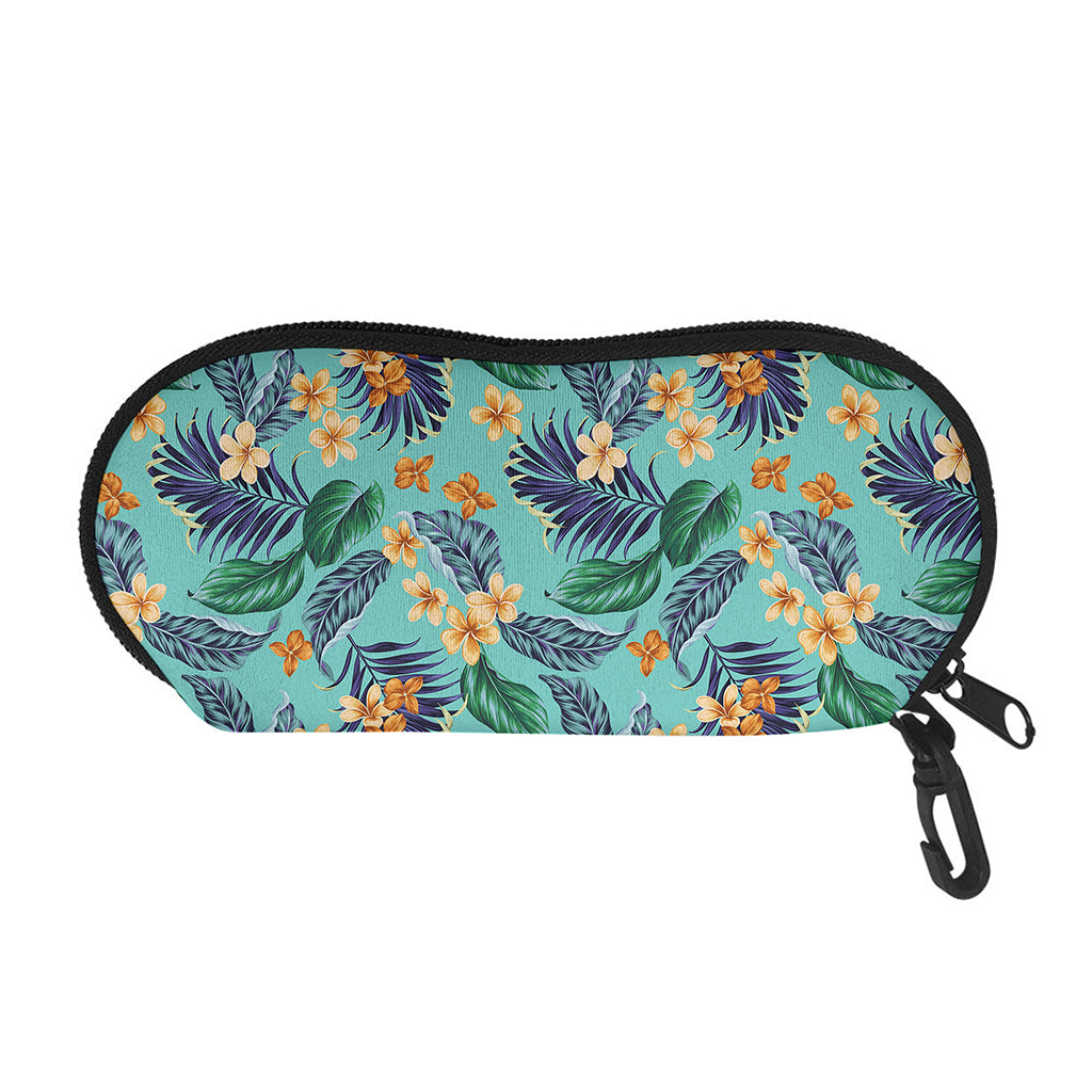Vintage Hawaiian Aloha Pattern Print Glasses Case