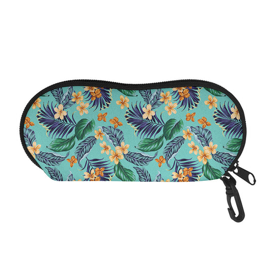 Vintage Hawaiian Aloha Pattern Print Glasses Case