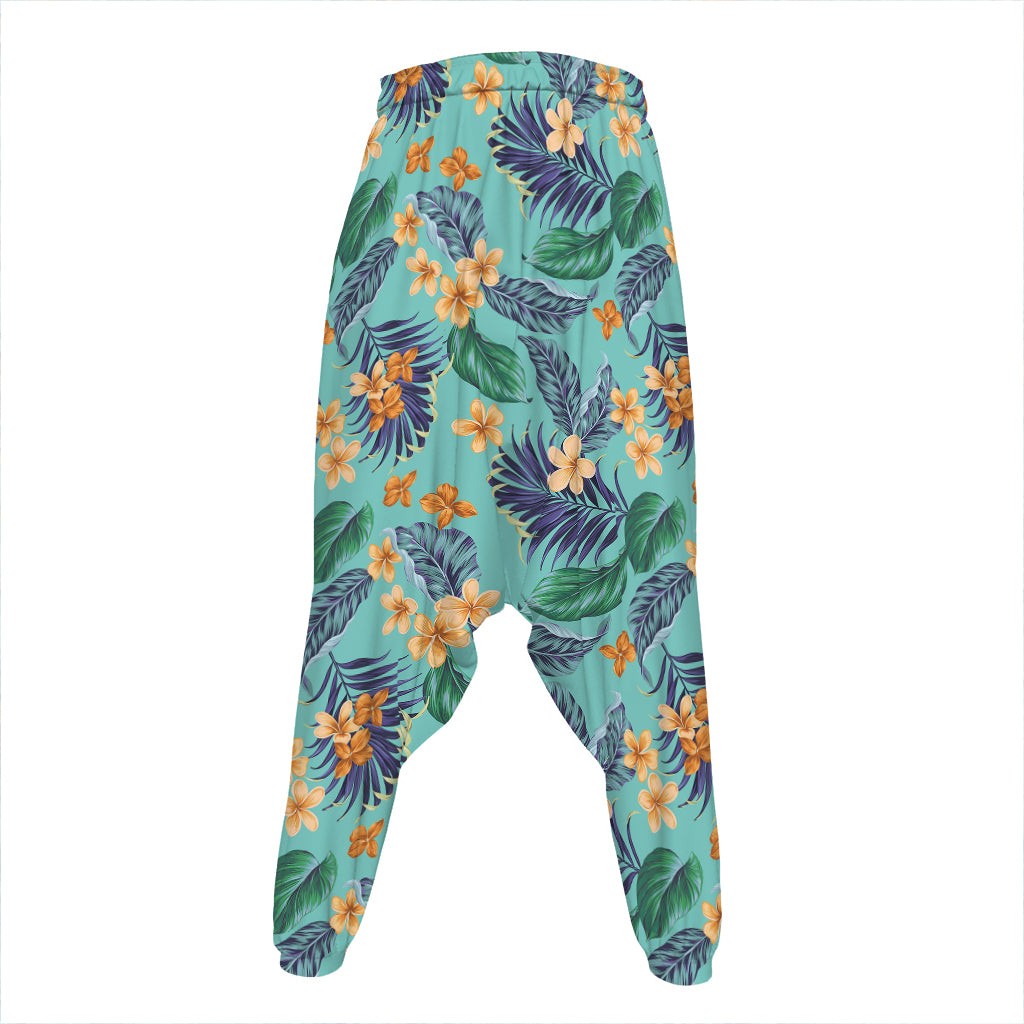 Vintage Hawaiian Aloha Pattern Print Hammer Pants