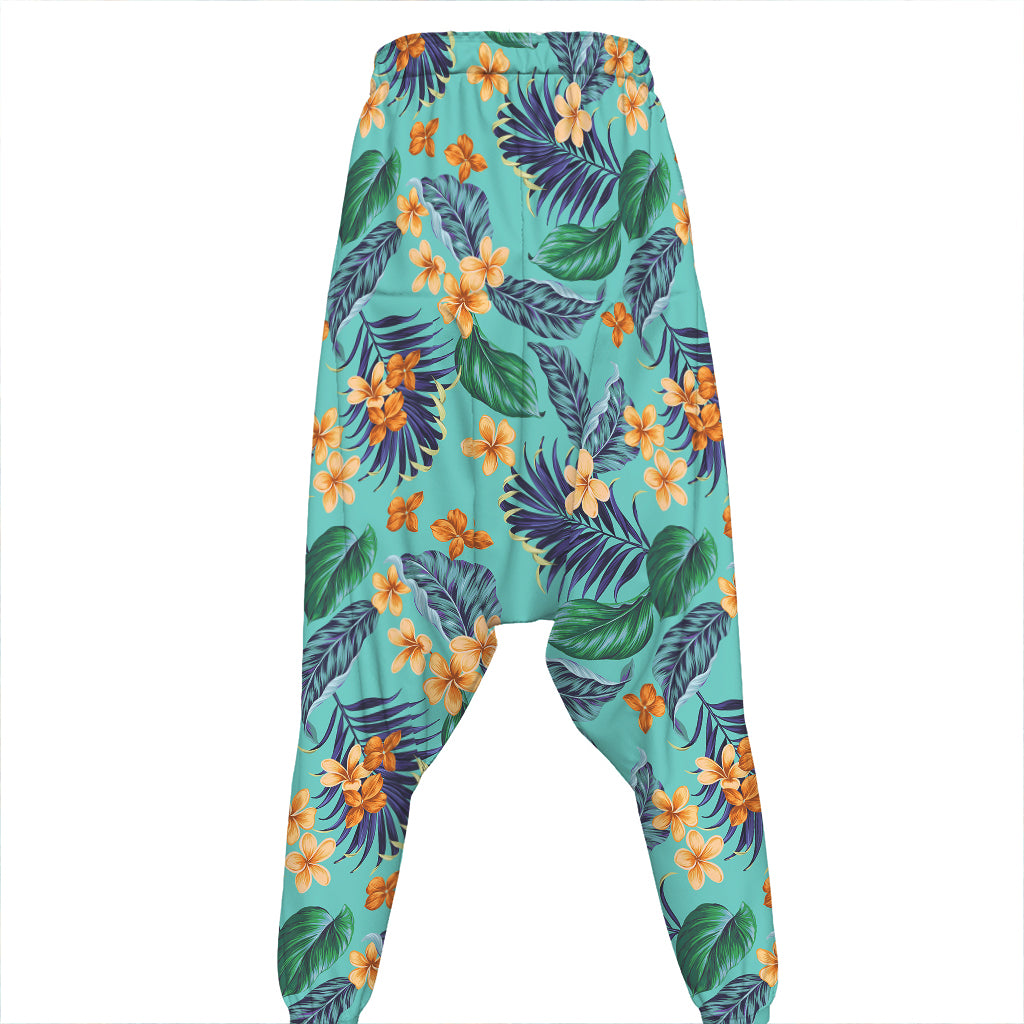 Vintage Hawaiian Aloha Pattern Print Hammer Pants