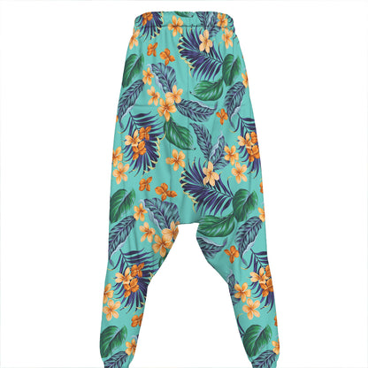 Vintage Hawaiian Aloha Pattern Print Hammer Pants