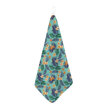Vintage Hawaiian Aloha Pattern Print Hand Towel