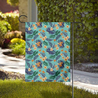Vintage Hawaiian Aloha Pattern Print House Flag